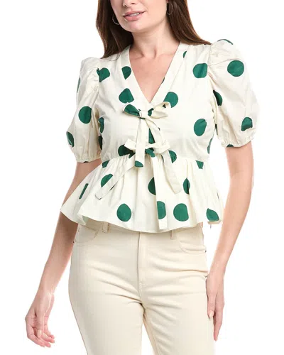 English Factory Dot Print Top