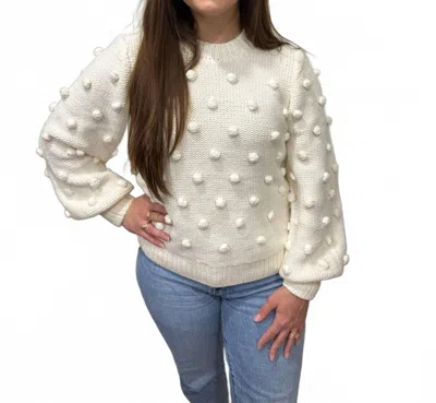 English Factory Dot Sweater In Cream In Neutral
