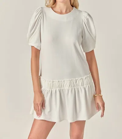 English Factory Dove Dress In White