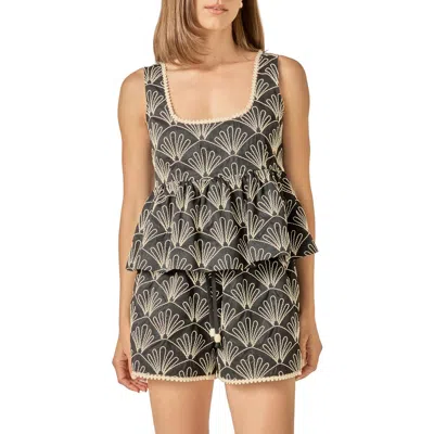 English Factory Embroidered Babydoll Top In Multi