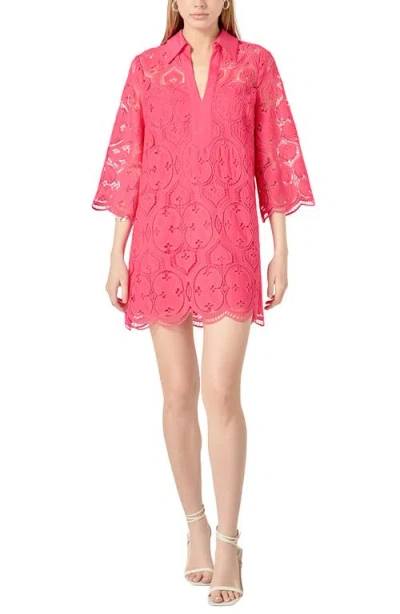 English Factory Embroidered Collar Minidress