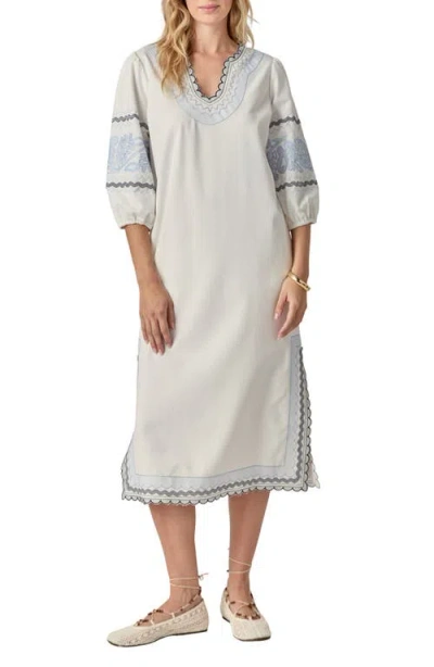 English Factory Embroidered Midi Dress