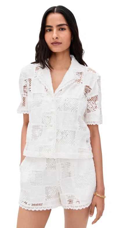 English Factory Embroidered Shirt White
