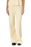 English Factory Flare Leg Sweater Pants In Ivory