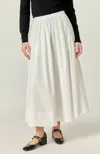 English Factory A-line Cotton Blend Skirt In White