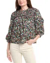 English Factory Floral Print Top In Multi