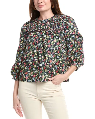 English Factory Floral Print Top
