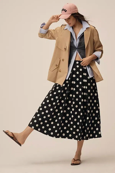 English Factory Full Midi Skirt In Black