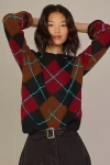 English Factory Argyle Sweater In Multicolor