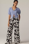 English Factory High-rise Relaxed Patterned Pants In Multi