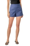 English Factory High Waist Stretch Shorts In Blue