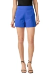 English Factory High Waist Stretch Shorts In Blue