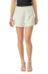 English Factory High Waist Stretch Twill Shorts In White