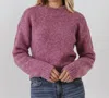 ENGLISH FACTORY JENNY BURNOUT SWEATER IN PINK