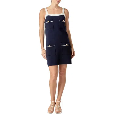 English Factory Knit Minidress In Blue
