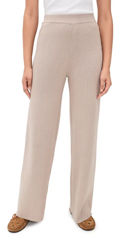 English Factory Knit Pants Taupe In Neutral