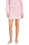 English Factory Knit Pencil Miniskirt In Pink
