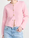 English Factory Knit Sweater Cardigan Pink In Pink