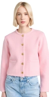 English Factory Knit Sweater Cardigan Pink In Pink
