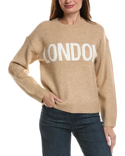 English Factory London Lettering Sweater In Neutral