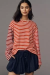 English Factory Long-sleeve Contrast Striped Top