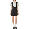 English Factory Mixed Media Minidress In Multi