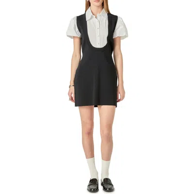 English Factory Mixed Media Minidress In Multi