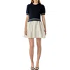 English Factory Mixed Media Minidress In Multi