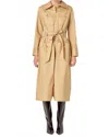 English Factory Modern Classic Tie-waist Dress In Trench Brown In Animal Print