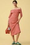 English Factory Off-the-shoulder Midi Dress