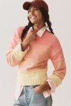 English Factory Ombre Textured Sweater In Pink