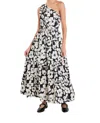 English Factory One Shoulder Maxi Dress In White
