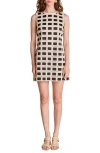 English Factory Open Stitch Sleeveless Sheath Dress