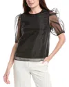 English Factory Organza Mesh Blouse