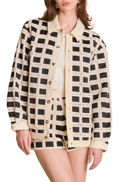 English Factory Oversize Long Sleeve Shirt In Black