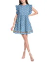 English Factory Paisley Print Minidress In Blue