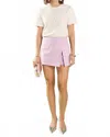 English Factory Parker Slit Detail Skort In Lavender In Purple