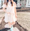 English Factory Piper Dress In Cream In Neutral