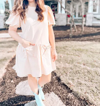 English Factory Piper Dress In Cream In Neutral