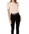 English Factory Pixie Trix Puff Sleeve Top In Multi In Pink