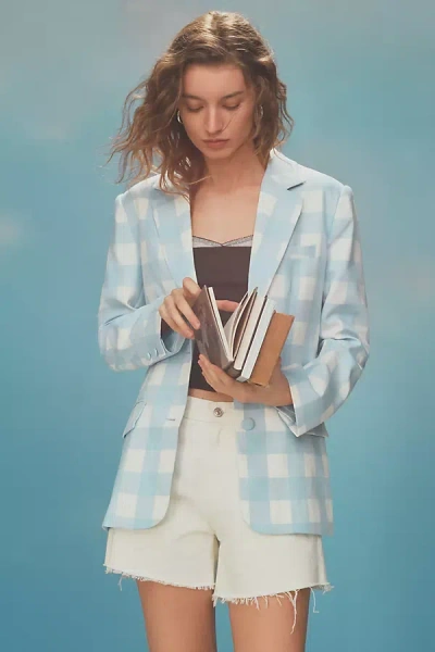 English Factory Plaid Blazer Jacket