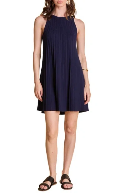 English Factory Pleated A-line Knit Minidress