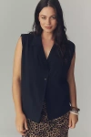 English Factory Pleated Off-the-shoulder Top In Black