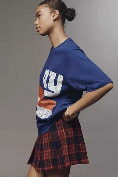 English Factory Pleated Plaid Mini Skirt In Multi