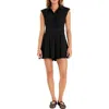 English Factory Pleated Romper In Black