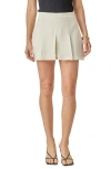 English Factory Pleated Twill Miniskort In Neutral