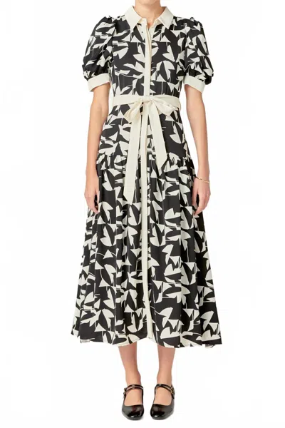 English Factory Printed Maxi Dress In Multi