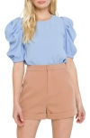 ENGLISH FACTORY ENGLISH FACTORY PUFF SLEEVE TOP