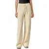 English Factory Rib Drawstring Waist Knit Pants In Green