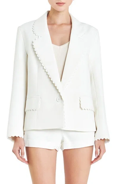 English Factory Rickrack Edge One-button Blazer